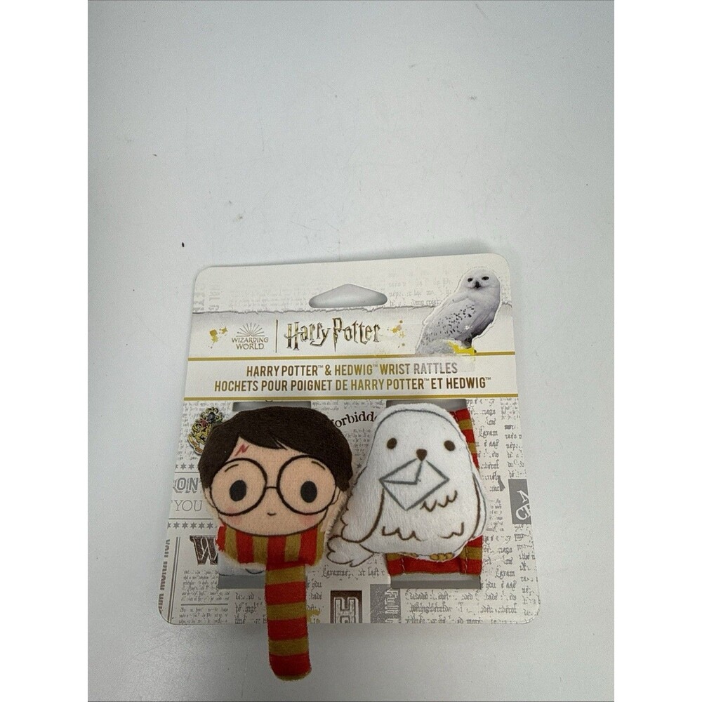 Harry Potter & Hedwig Baby Infant Wrist Rattles Wizarding World Baby Toy